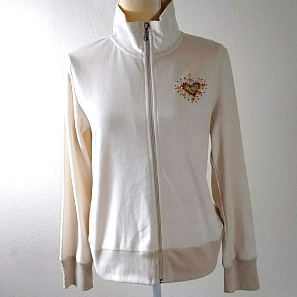 BCBGMAXAZRIA CREAM WOMEN SEQUINS SWEATER NEW SIZE L - Picture 3 of 14